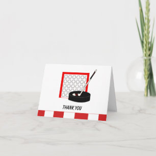 Hockey Net Thank You Card