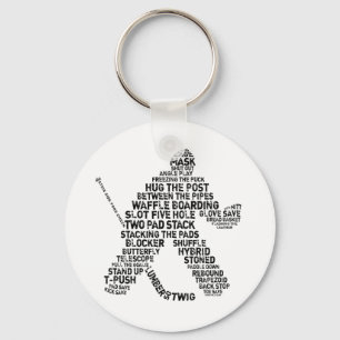 Hockey Netminder Key Ring