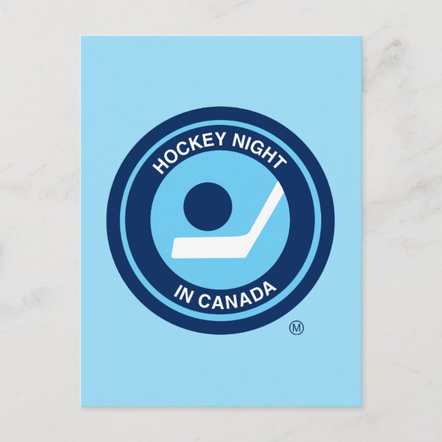 Hockey Night in Canada Retro Logo Postcard (Front)