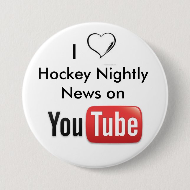 Hockey Nightly News Button (Front)
