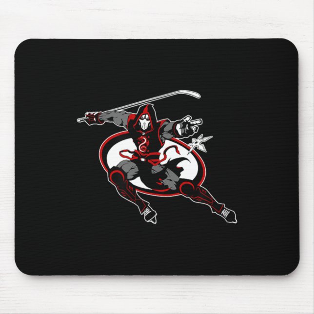 Hockey Ninja Mouse Mat (Front)
