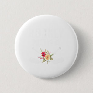 Hockey Nona Cute Mothers Day Flower 6 Cm Round Badge