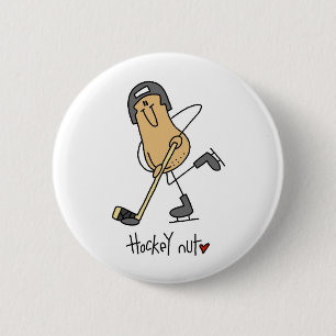 Hockey Nut T-shirts and Gifts 6 Cm Round Badge