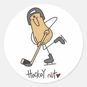 Hockey Nut T-shirts and Gifts Classic Round Sticker