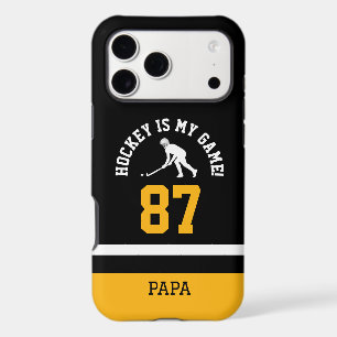 Hockey Papa Jersey Style Phone Case