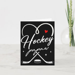 Hockey Papaw Hockey Player Family Matching 1 Card