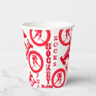 Hockey paper cups