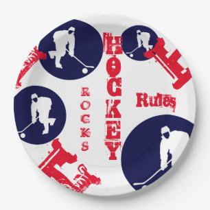 Hockey     paper plate