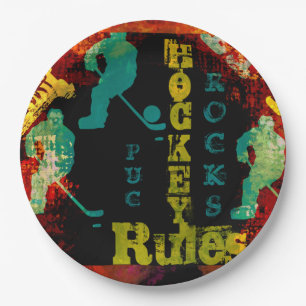 HOCKEY        PAPER PLATE