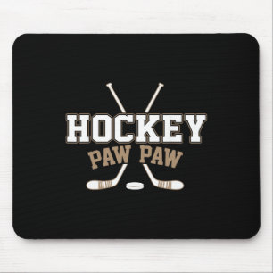 Hockey Paw Paw Vintage Hockey Lover Mouse Mat
