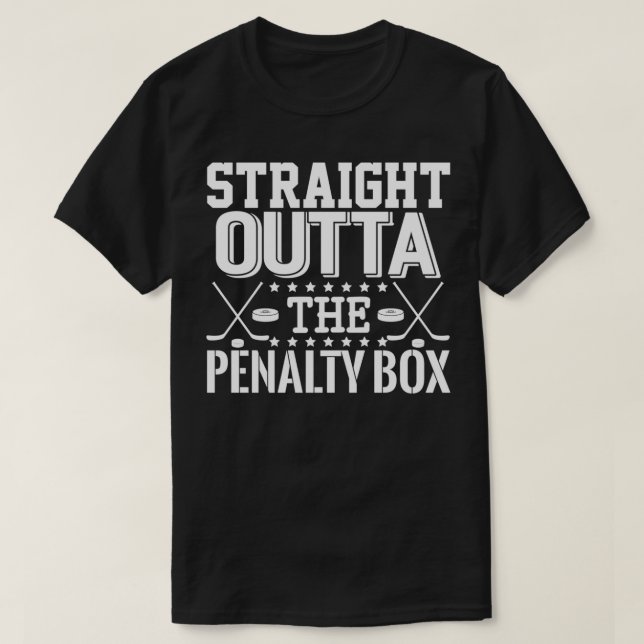 Hockey Penalty Box T-Shirt (Design Front)