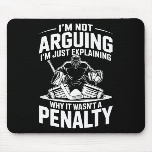 Hockey Penalty, Ice Hockey Coach Player Mouse Mat