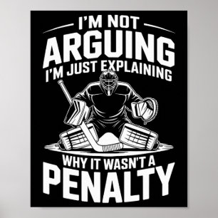 Hockey Penalty, Ice Hockey Coach Player Poster