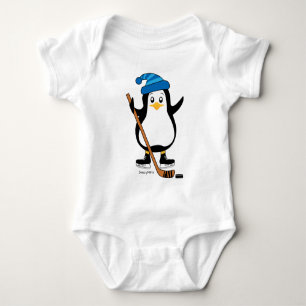 Hockey Penguin Infant Romper Baby Bodysuit