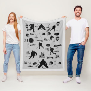 HOCKEY Personalised Blanket