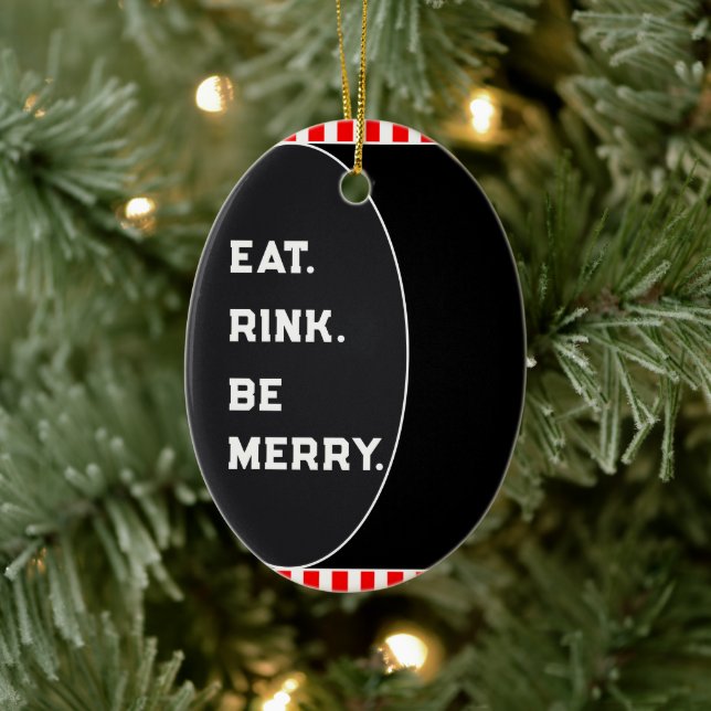 Hockey Personalised Collectable Ceramic Ornament (Tree)