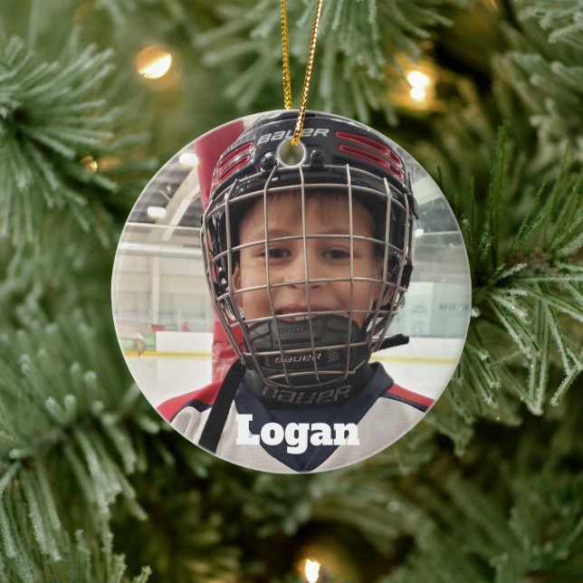 Hockey Photo Ornament (Tree)