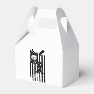Hockey Pink Ribbon Breast Cancer Awareness Sport L Favour Box