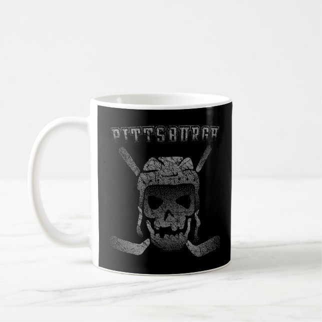 Hockey Pirate Pittsburgh Ice Hockey Player   Coffee Mug (Left)