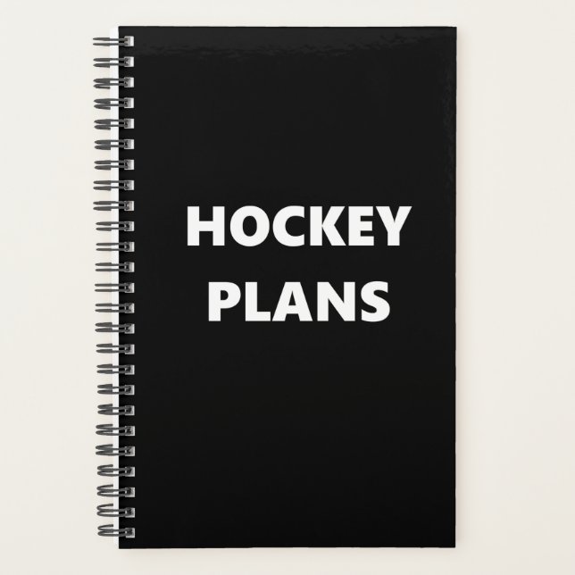 Hockey Planner Sports Theme Hockey Plans (Front)