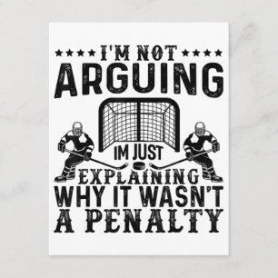Hockey Player Arguing Gift Funny Hockey Enclosure Card