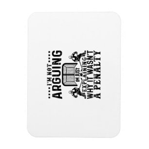 Hockey Player Arguing Gift Funny Hockey Magnet