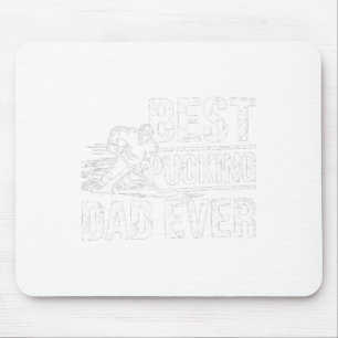 Hockey Player Best Pucking Dad Ever Hockey Father Mouse Mat