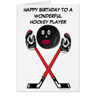 Hockey Birthday Cards, Photo Card Templates, Invitations & More