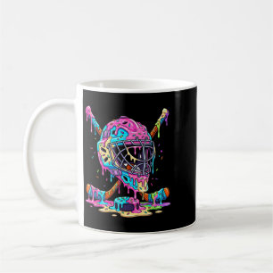 Hockey Player Boys Kids Ice Hockey Dripping Ice Coffee Mug