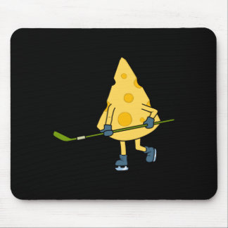 Hockey Player Cute Cheese Hobby Sports Performance Mouse Mat