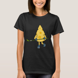 Hockey Player Cute Cheese Hobby Sports Performance T-Shirt