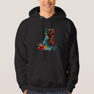 hockey Player Drip For Men Boys Youth Toddler hock Hoodie