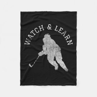 Hockey Player Expertise Bragging  Fleece Blanket