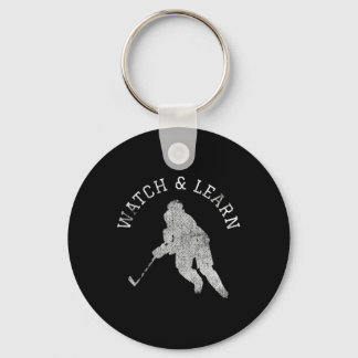 Hockey Player Expertise Bragging  Key Ring