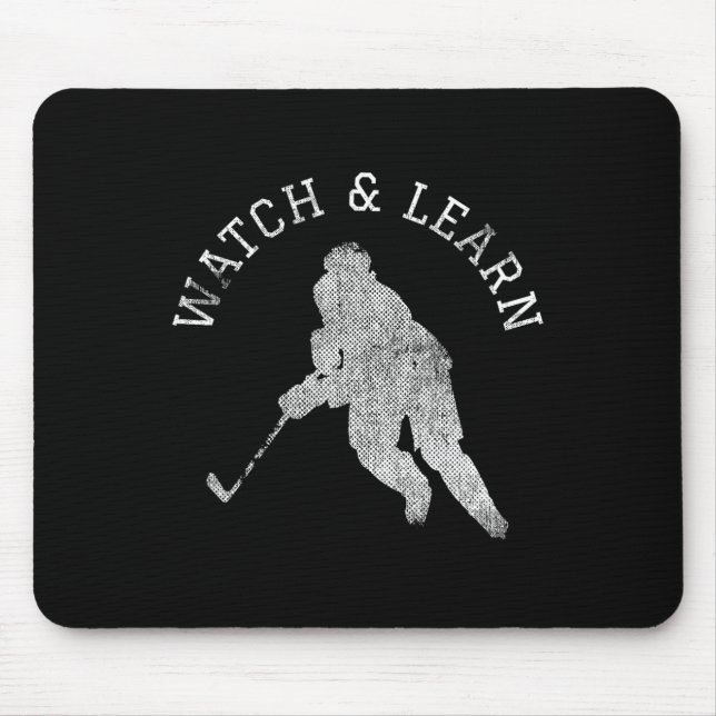 Hockey Player Expertise Bragging  Mouse Mat (Front)