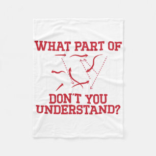 Hockey Player Funny Rink Diagram Youth Ice Hockey  Fleece Blanket