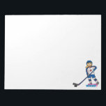 Hockey Player Girl Notepad<br><div class="desc">Score big on the ice with Hockey gear from Girls Can't WHAT?</div>