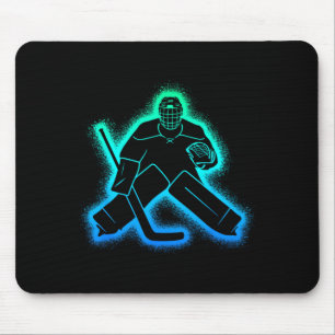 Hockey Player Goalkeeper Kids Men Boys Ice Hockey Mouse Mat