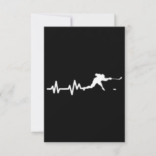 Hockey Player Heartbeat Ice Hockey Card