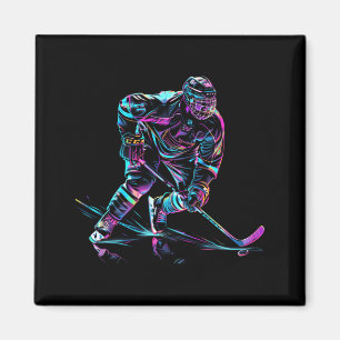 Hockey Player Ice Hockey Performance Magnet