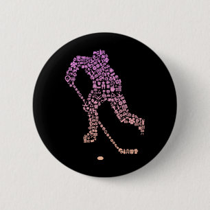 Hockey Player Icon Hockey Player Gear _ Girls Ice 6 Cm Round Badge