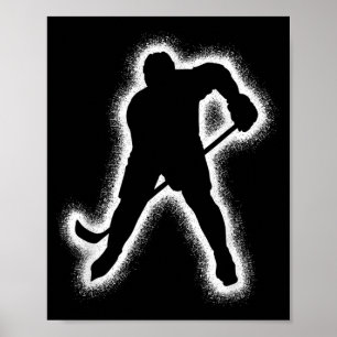 Hockey Player Kids Boys Men Ice Hockey Poster