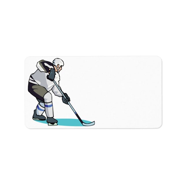 Hockey Player Label (Front)