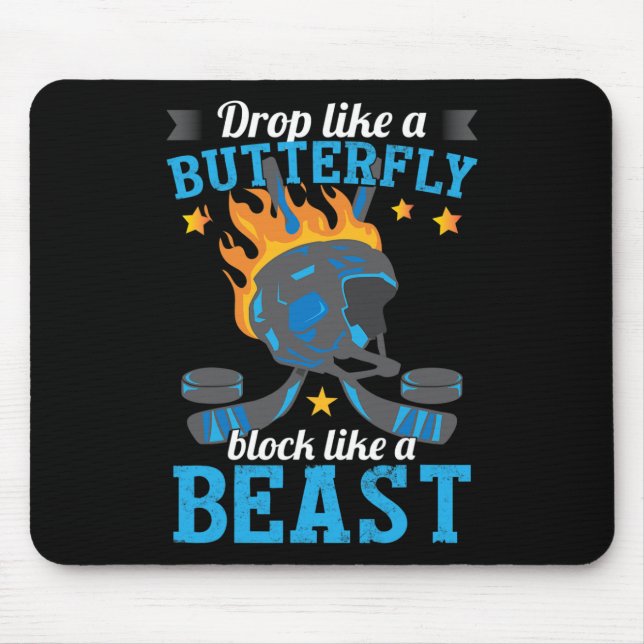Hockey Player  Mouse Mat (Front)