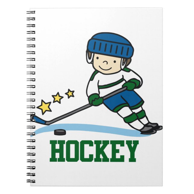 Hockey Player Notebook (Front)