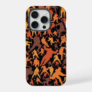 Hockey Player Pattern iPhone 15 Pro Case