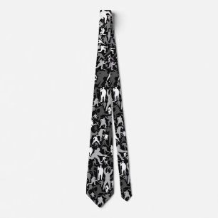 Hockey Player Pattern Tie
