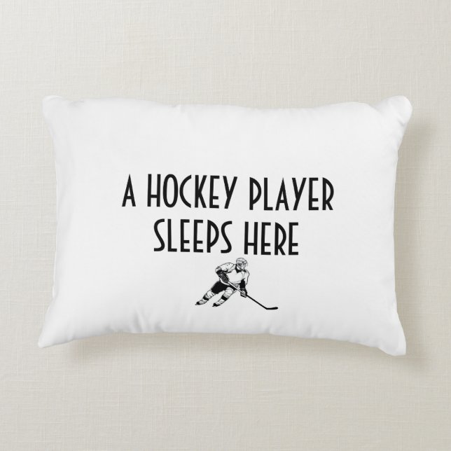 HOCKEY PLAYER PILLOW (Back)
