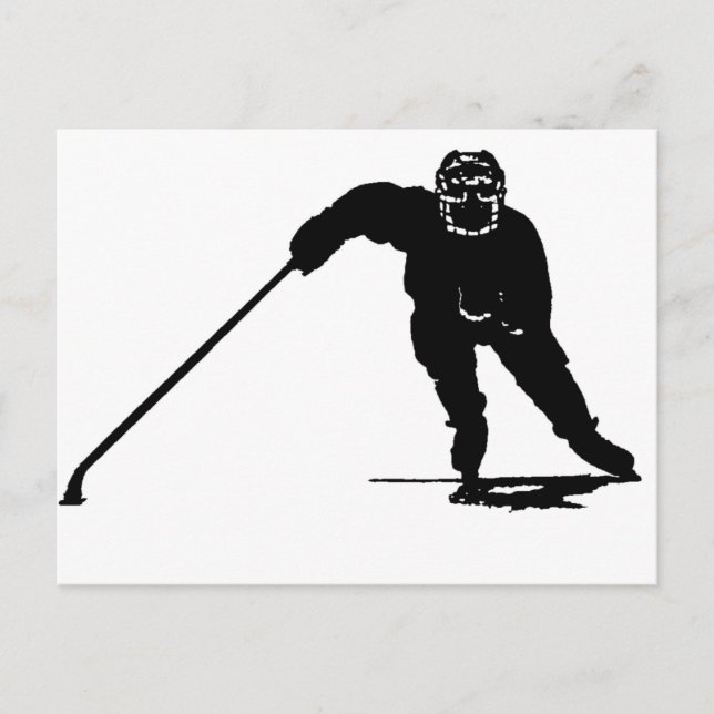 Hockey Player Postcard (Front)