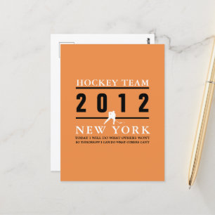 Hockey Player Postcard